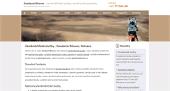 Desktop Screenshot of geodeziebilovec.cz